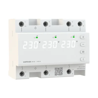 Реле напряжения Welrok D6-63